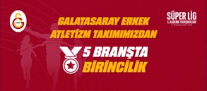 Galatasaray Erkek Atletizm Takımı, Süper Lig 1. Kademe Yarışmalarında 3.