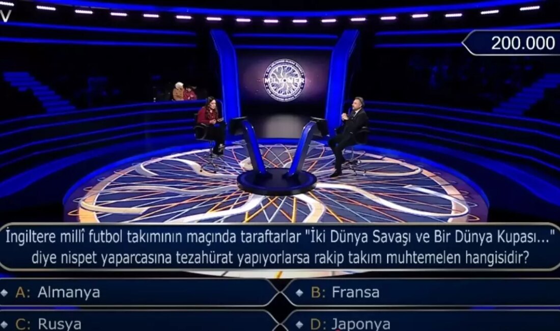 markdown # Kim Milyoner Olmak İster Yarışmasında Tarihi Tezahürat Sorusu