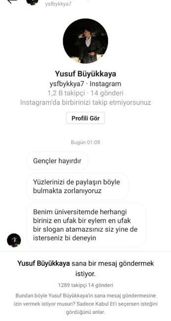 Isparta Öğrenci Dayanışması, Ülkü Ocakları’nın Tehdit Mesajlarını Yayınladı Tehdit Mesajları