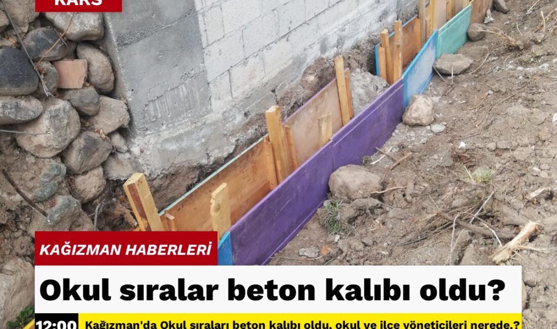 Kağızman’daki Okul Sıraları Beton Kalıbına Dönüştürüldü, Yetkililer Neden Sessiz?Haberin BaşlıklarıKağızman’daki