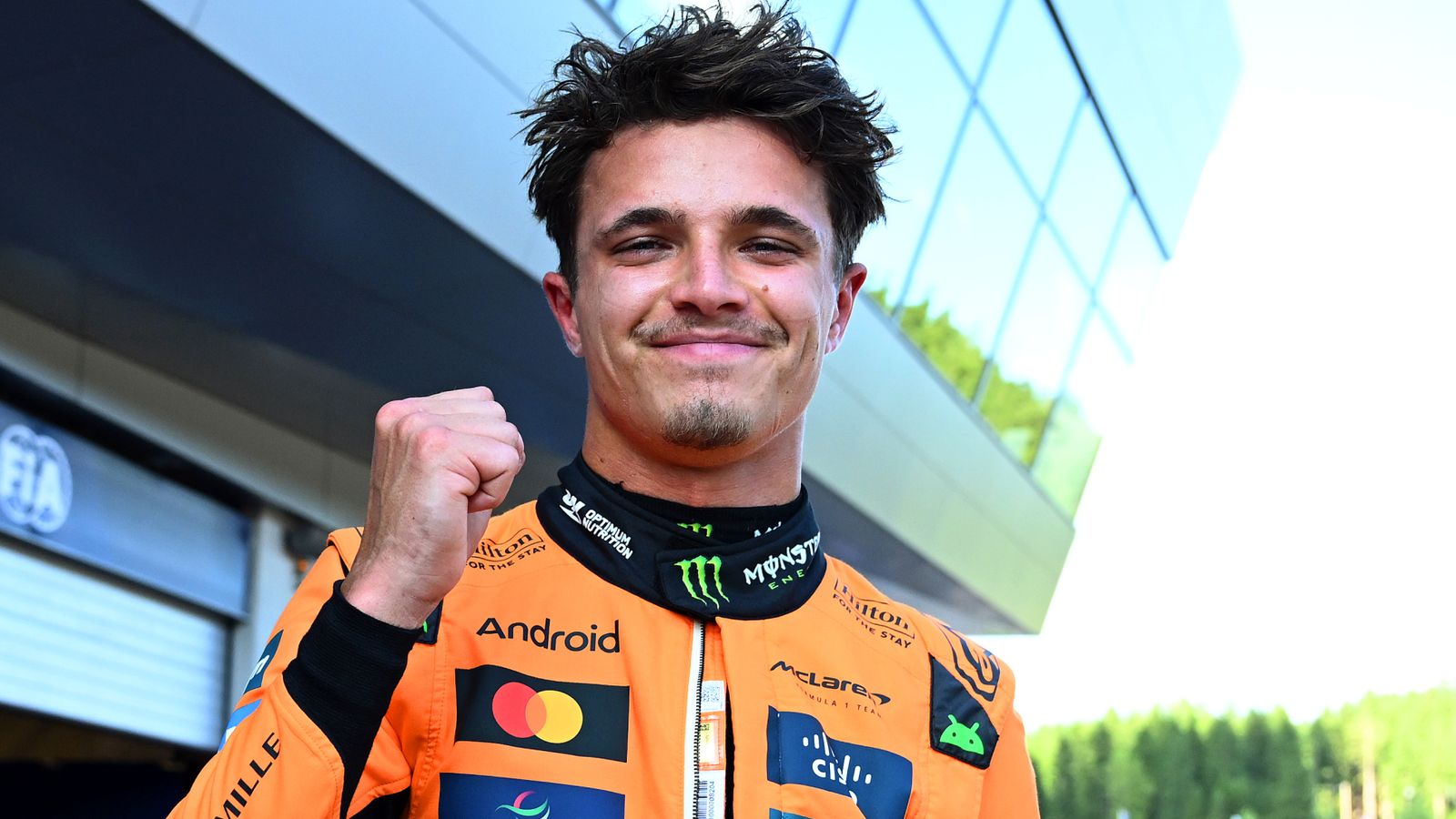 Norristen Etkileyici Pole Leclerc Ikinci Verstappen Yedinci