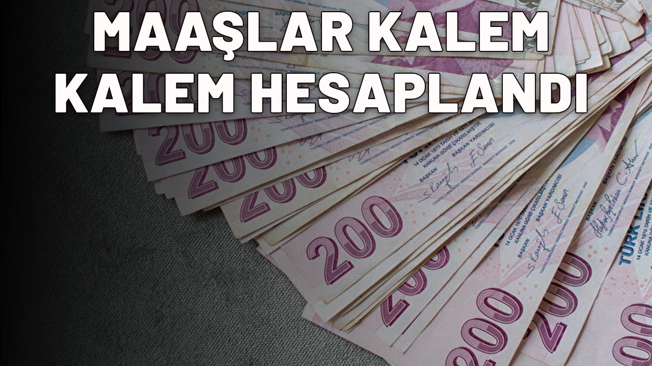 POLİS. ÖĞRETMEN, HEMŞİRE! Maaşlar kalem kalem hesaplandı