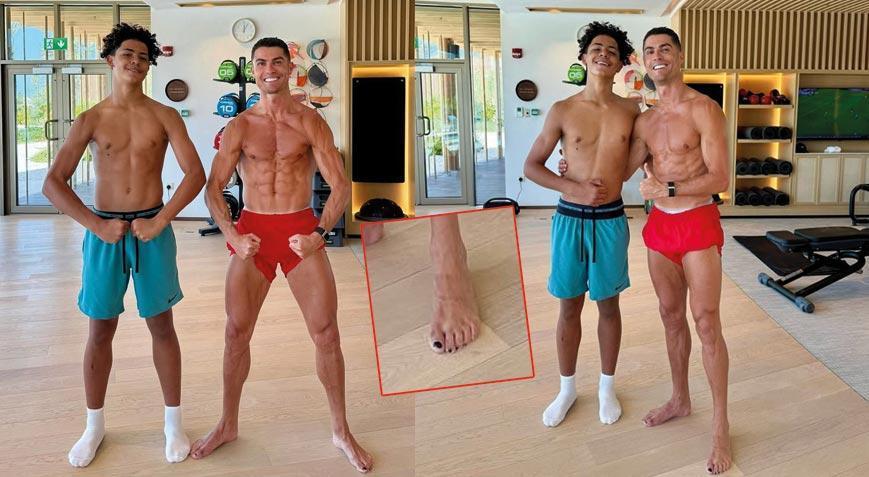Cristiano Ronaldo ve Cristiano Jr.’dan Dikkat Çeken Fotoğraf Futbol dünyasının