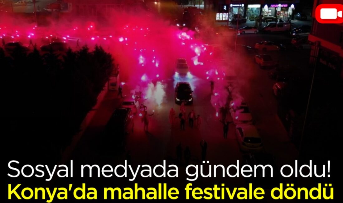 Konya’da Eğlenceli Kız İsteme Töreni: Esnaf Genç Mahleyi Festival Alanına