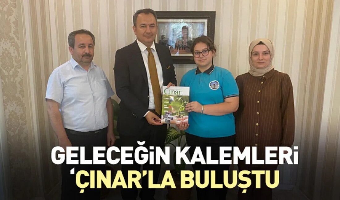 Çarşamba Helvacalı Ortaokul’un ‘Çınar’ Dergisi İlk Baskısını Yayımladı Çarşamba Helvacalı