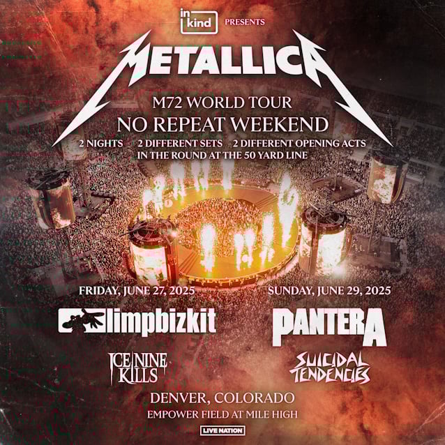 METALLICA Denver Konseri Afişi