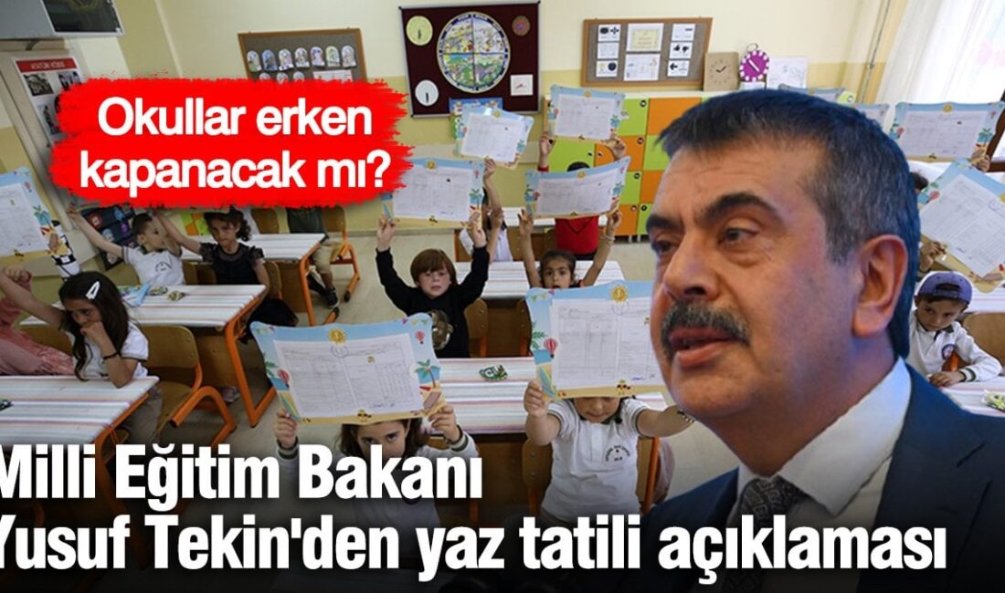Milli Eğitim Bakanı Tekin: "Okullar 4. Bayram Gününde Açılacak"Haberin BaşlıklarıMilli