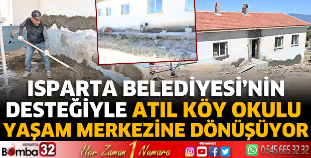 Isparta Belediyesi’nden Kuşçular Mahallesi’ne Okul Binası Dönüşümü Desteği Eski Okul