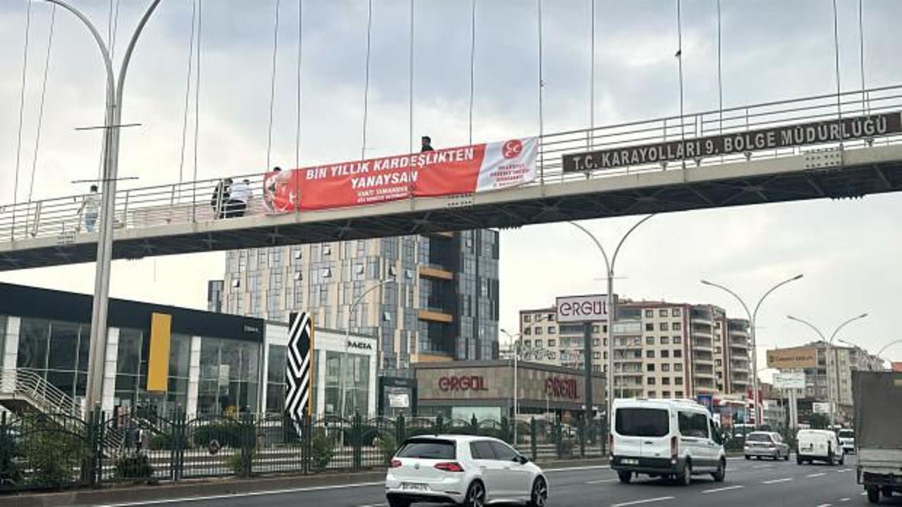 MHP’nin Diyarbakır’da astığı pankartlar gündem oldu