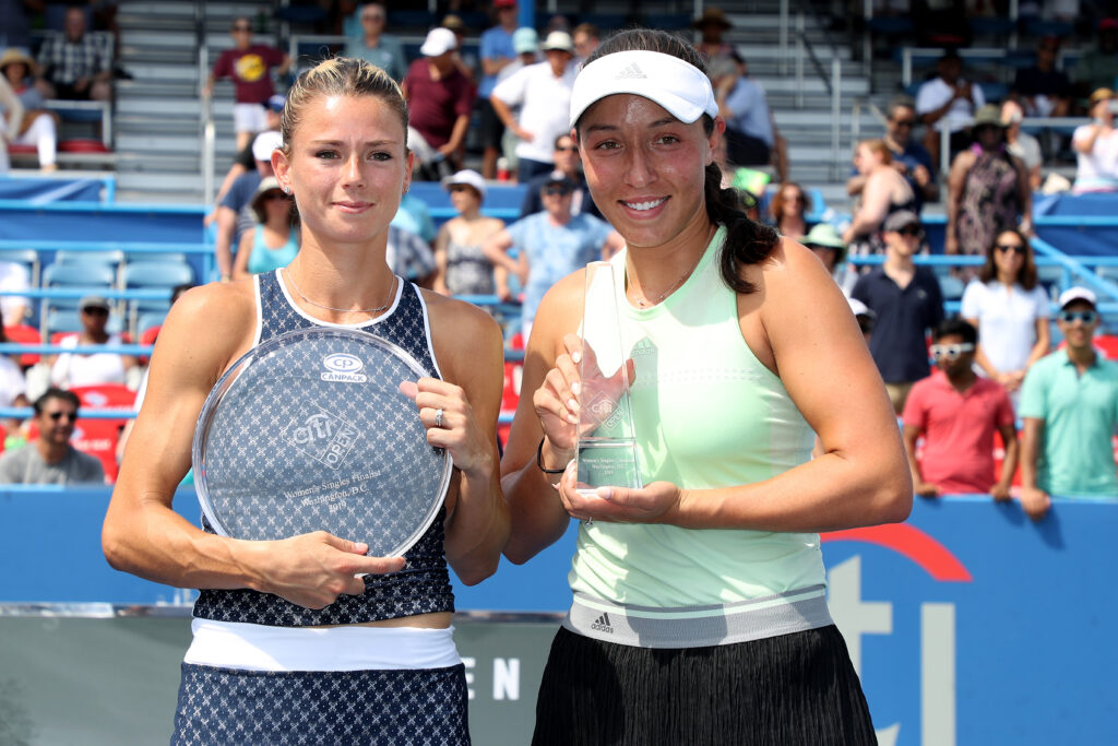 Jessica Pegula ve Camila Giorgi, 2019 Citi Open Töreni