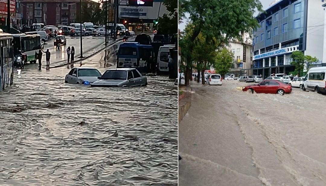 Ankara’da Sağanak Yağış Hayatı Olumsuz Etkiledi Ankara’da etkili olan sağanak