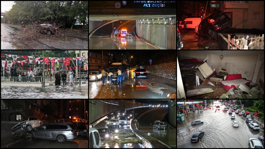 Ankara’da Sağanak ve Fırtına Hayatı Olumsuz Etkiledi Ankara’da akşam saatlerinde