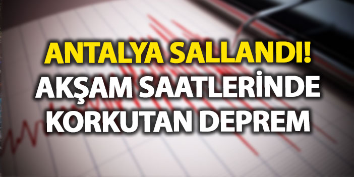 Akdeniz’de 4.1 Büyüklüğünde Deprem Meydana Geldi Deprem Detayları Akdeniz, 21:14’te