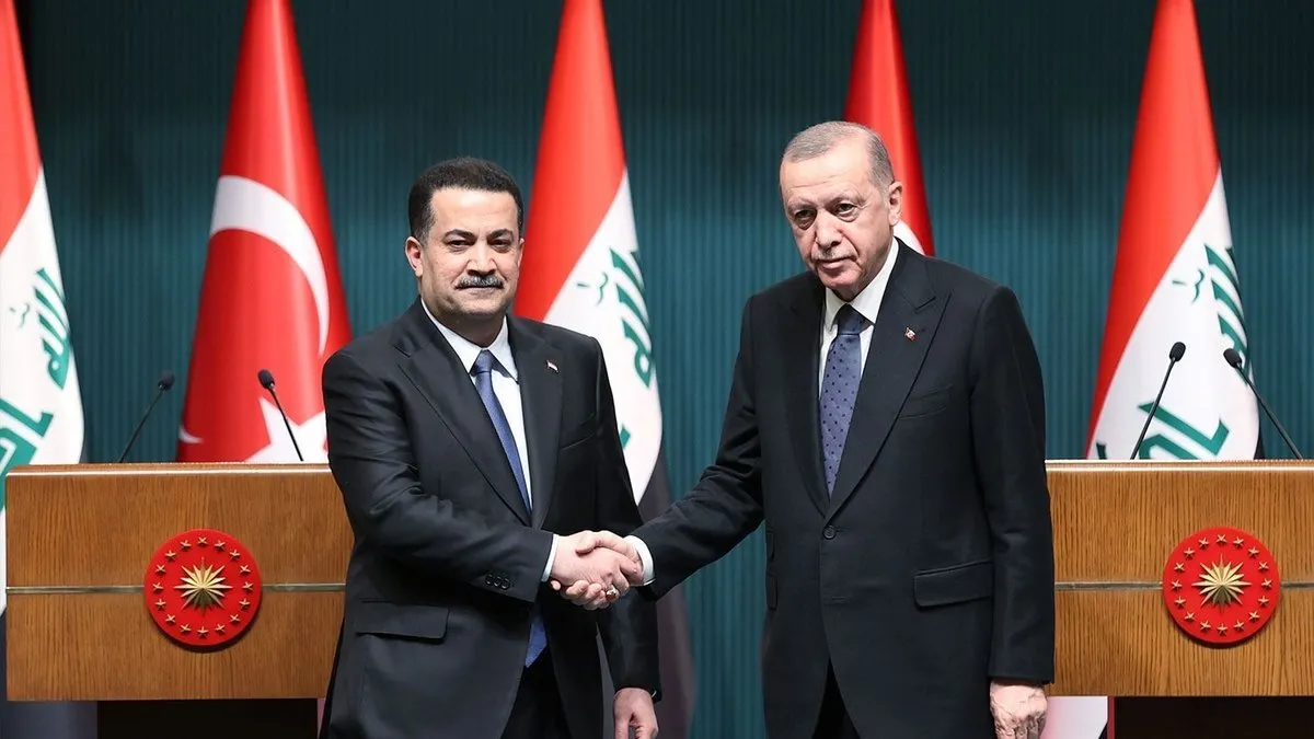 Baskan Erdogandan Irak Basbakani Sudani ile Son Dakika Gorusmesi
