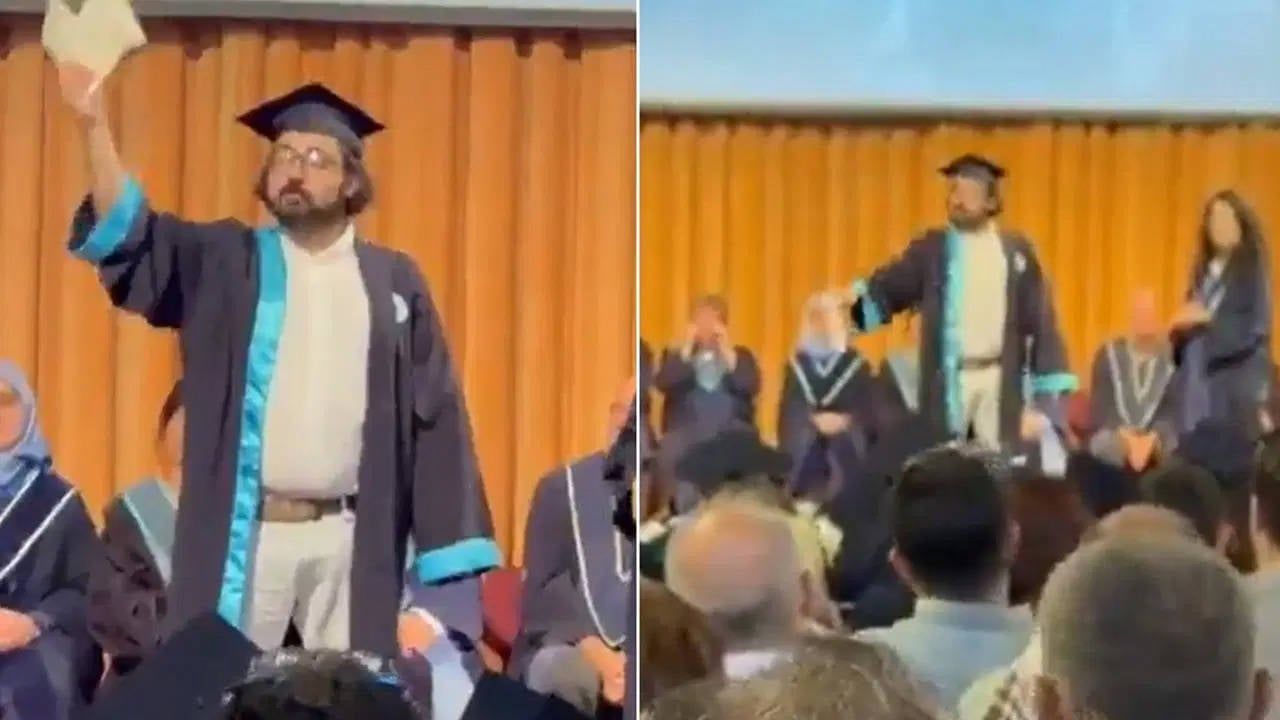 Bogazicinde Ogrenciden Diplomaya Karsi Sok Eylem Neden