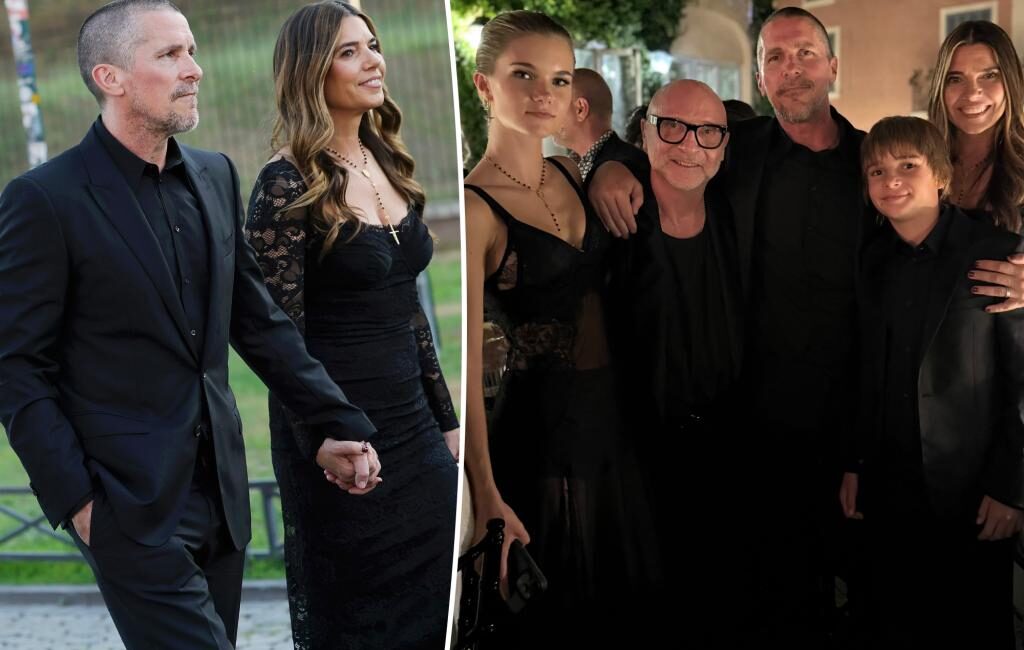 Christian Bale and Family Shine at Dolce & Gabbana Alta