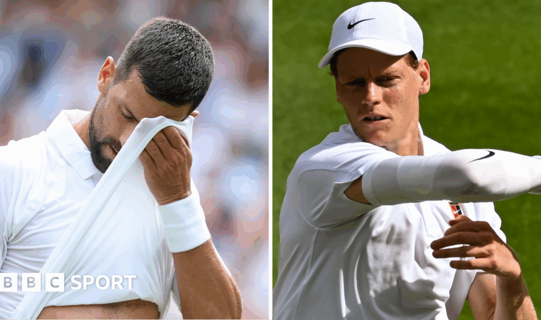 Djokovic ve Sinner, Wimbledon Finali İçin Karşı Karşıya Fitness Endişeleri