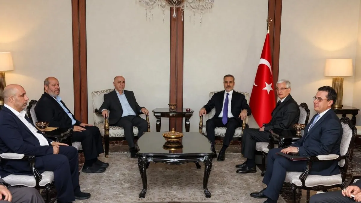 Fidandan Son Dakika Temas Hamas Heyetiyle Ankarada Kritik Gorusme