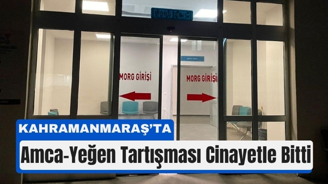 Kahramanmaraş'ta Yeğeninin Bıçakladığı Amca Hayatını Kaybetti!