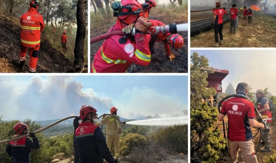 MEB Arama ve Kurtarma Birimi, Yangınla Mücadelede Örnek Bir Duruş