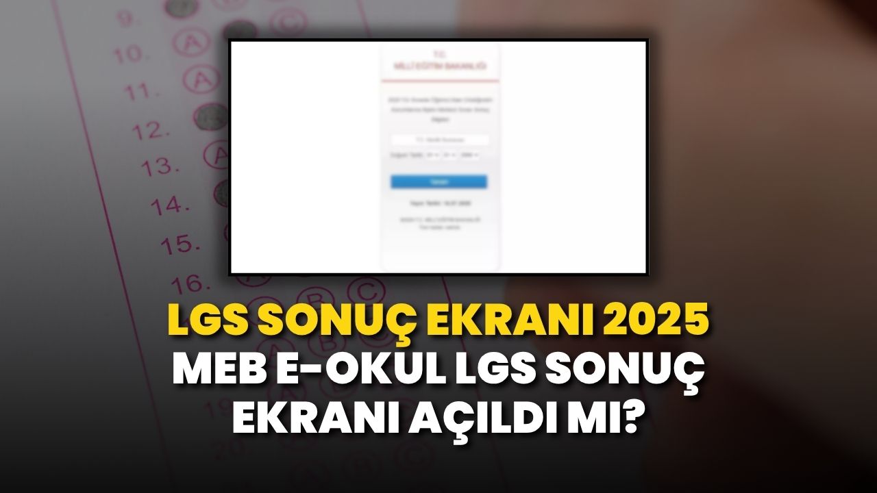 LGS SONUÇ EKRANI 2025