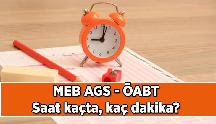 MEB AGS ve ÖABT Sınav Bilgileri: Tarih ve Süreler MEB
