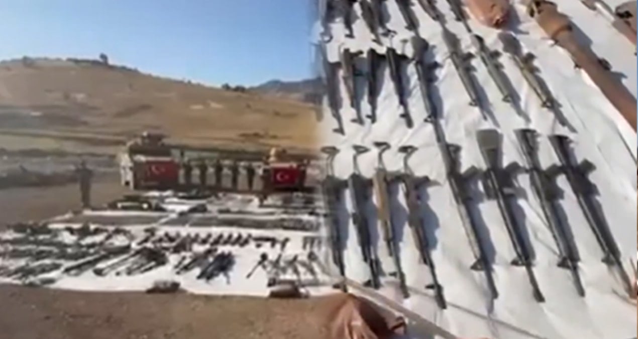 Magaralarda Sakli Silahlar MSBden Dikkat Ceken Video Aciklamasi