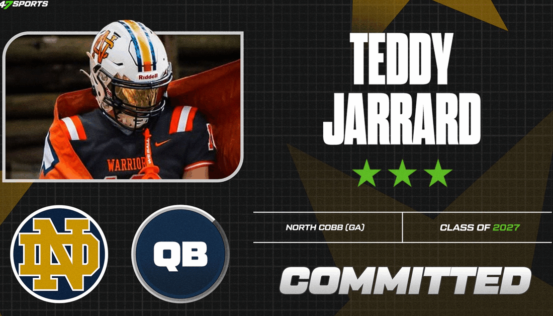 Notre Dame, 2027 Sınıfına Dört Yıldızlı QB Teddy Jarrard’ı Kazandı