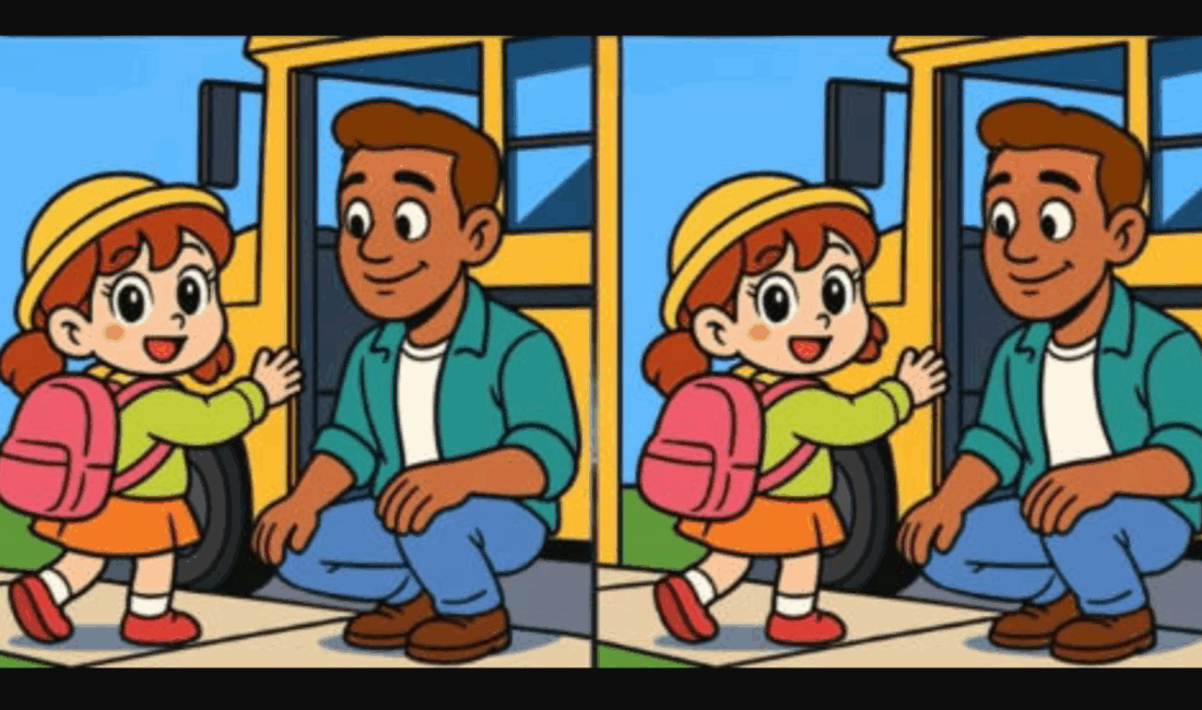 Okulda Zeka Bulmacası: Fark Bulma Oyunu Eğlenceli Zeka Oyunları ile