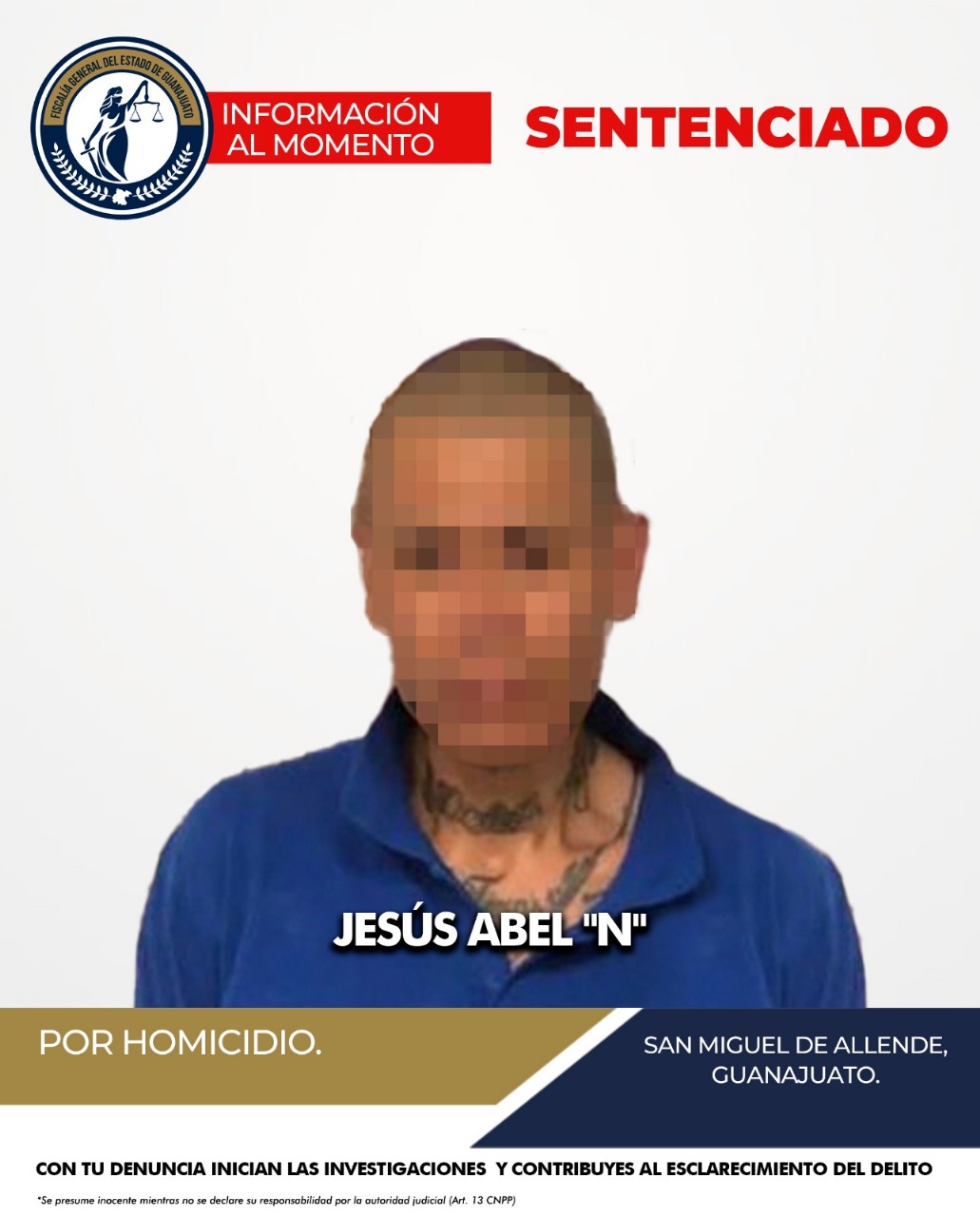 San Miguel de Allendede Homicidio Nedeniyle 10 Yil Hapis Cezasi
