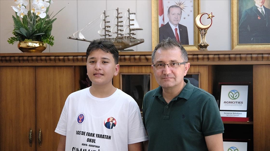 Konya’nın Karapınar İlçesinden LGS’de Tam Puan Alan Yusuf Karapınar’dan Bir