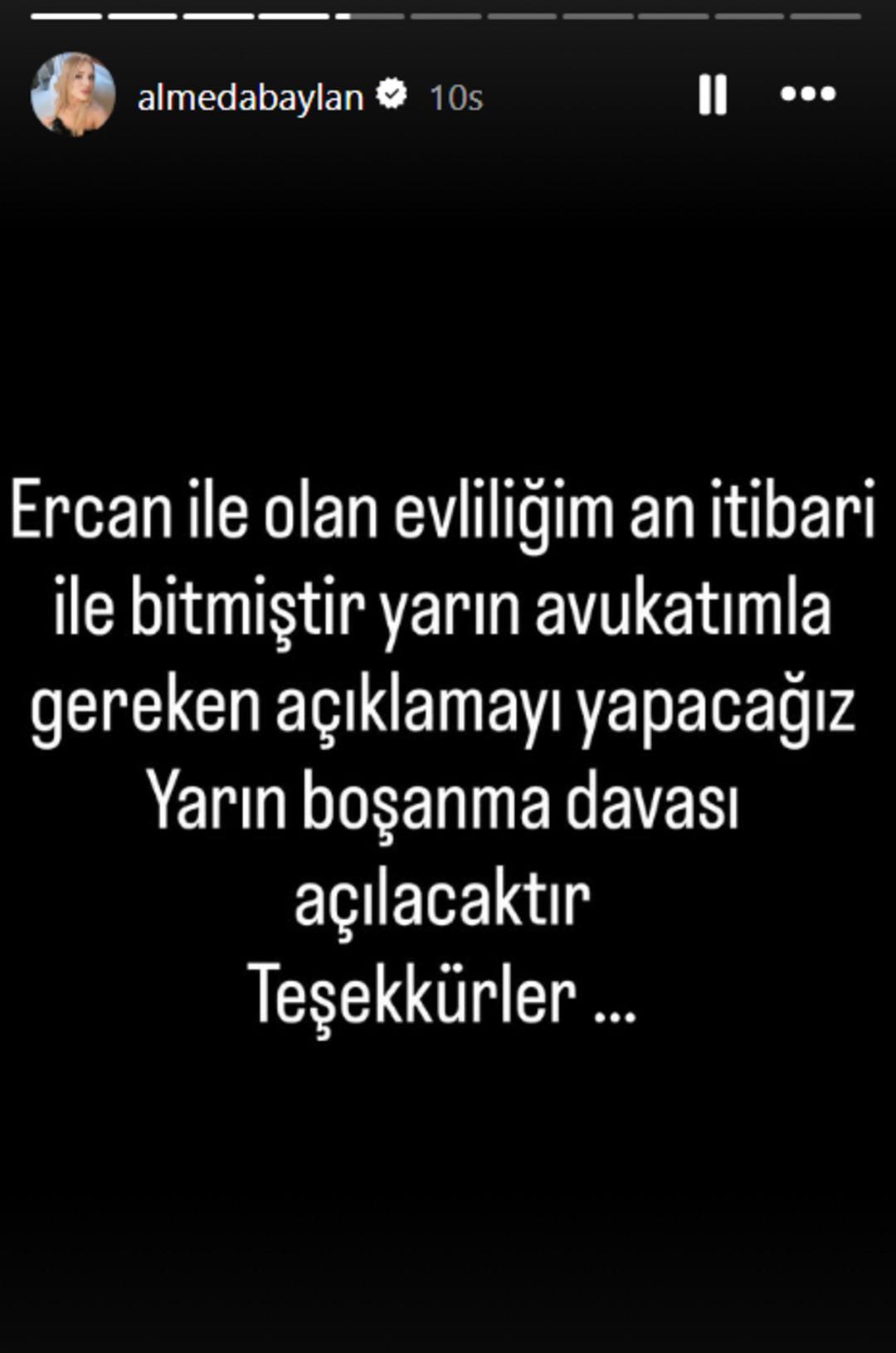 Almeda Baylan Boşanıyor