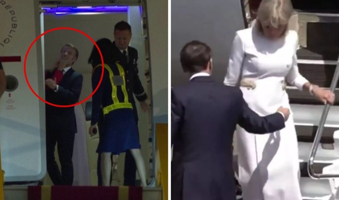 Macron Çifti İngiltere Ziyaretinde Gergin Anlar Yaşadı Fransa Cumhurbaşkanı Emmanuel