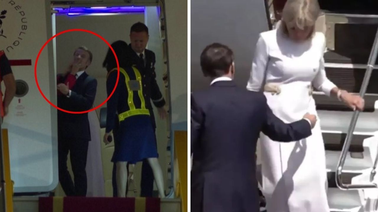 Macron Çifti İngiltere Ziyaretinde Gergin Anlar Yaşadı Fransa Cumhurbaşkanı Emmanuel
