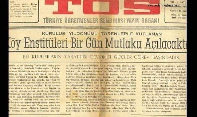 Tüm Öğretmenler Sendikası (TÖS) 60. Yılını Kutladı Eğitimde Devrimci Bir