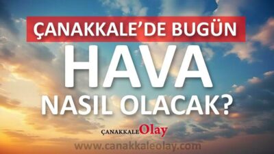 Hava Durumu: 29 Ağustos 2025 Cuma Çanakkale Hava Durumu Raporu