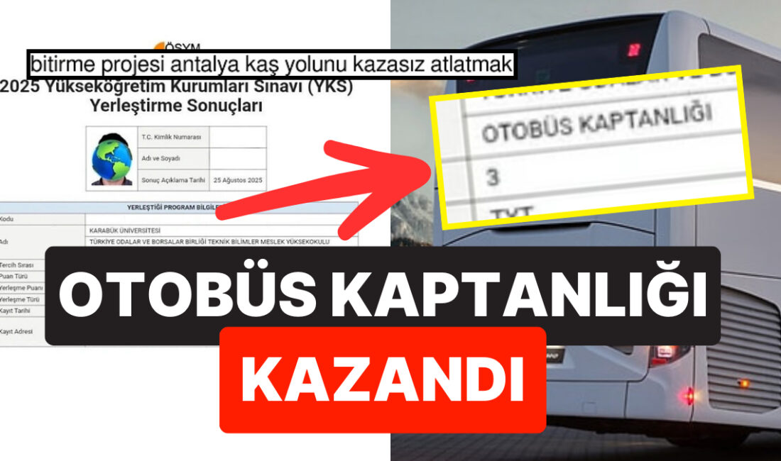 Karabük Üniversitesi Otobüs Kaptanlığı Bölümüne 370 Puanla Yerleşen Öğrencinin Hikayesi