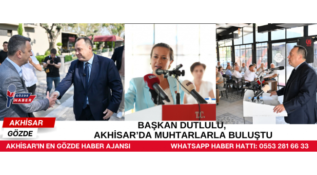 Gündem: Manisa’da Muhtarlarla Önemli Toplantı Manisa Büyükşehir Belediye Başkanı Besim