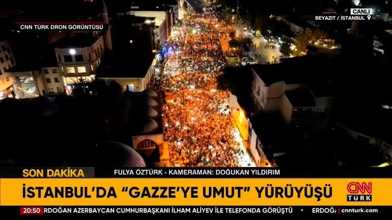 Beyazıttan Ayasofyaya Gazze yürüyüşü