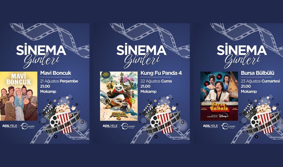 Çiftlikköy Sinema Günleri ile Unutulmaz Akşamlar Başlıyor! Eğlence Dolu Film