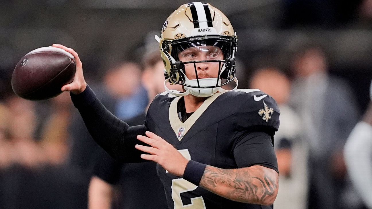 New Orleans Saints Name Spencer Rattler as Starting Quarterback for