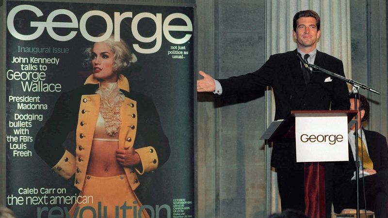 John F. Kennedy Jr.’ın George Magazin ile Daha Önce Görülmemiş