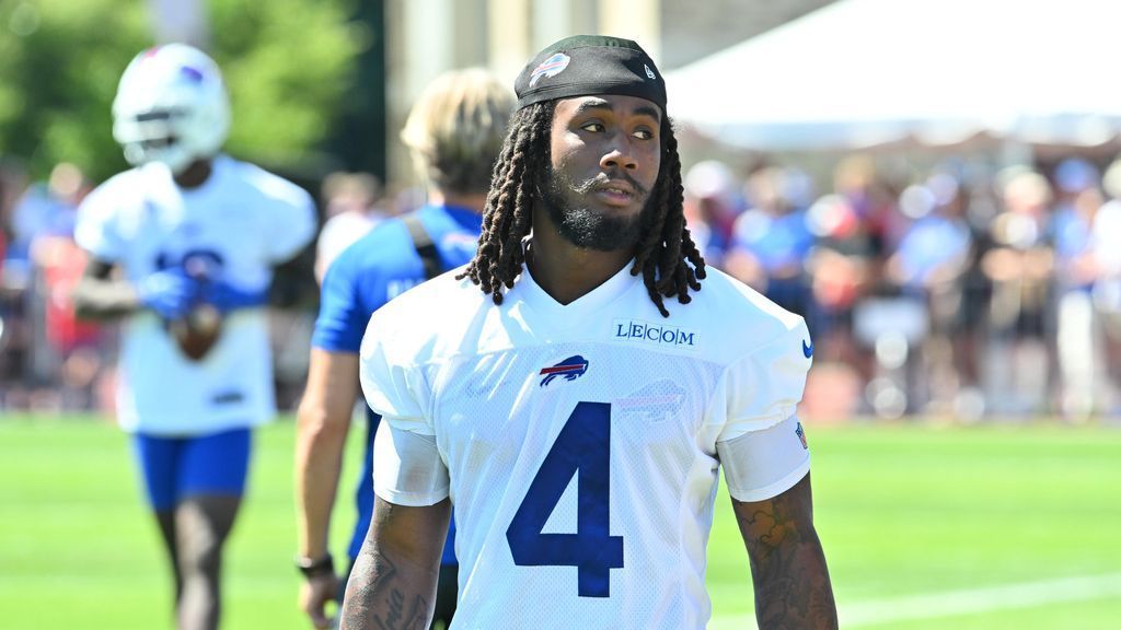 Buffalo Bills Running Back James Cook Misses Training Camp Amid