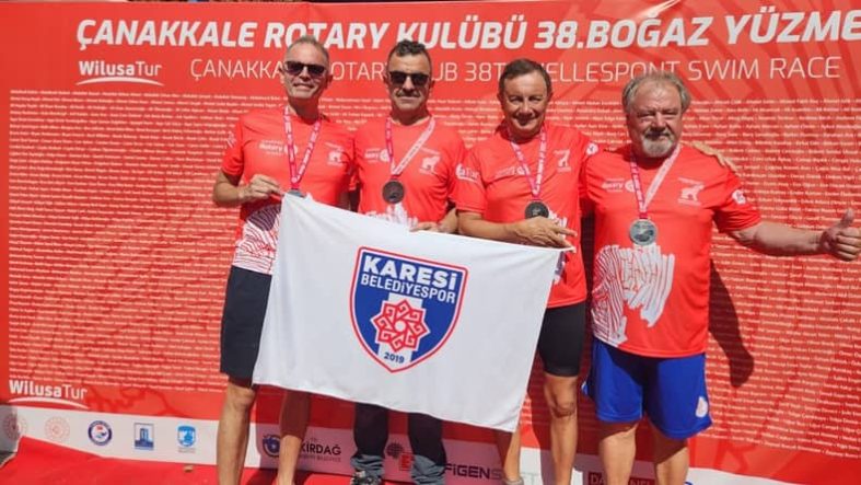 Karesi Belediye Master Yüzme Takımı, 38. Çanakkale Boğazı Yüzme Yarışı’na