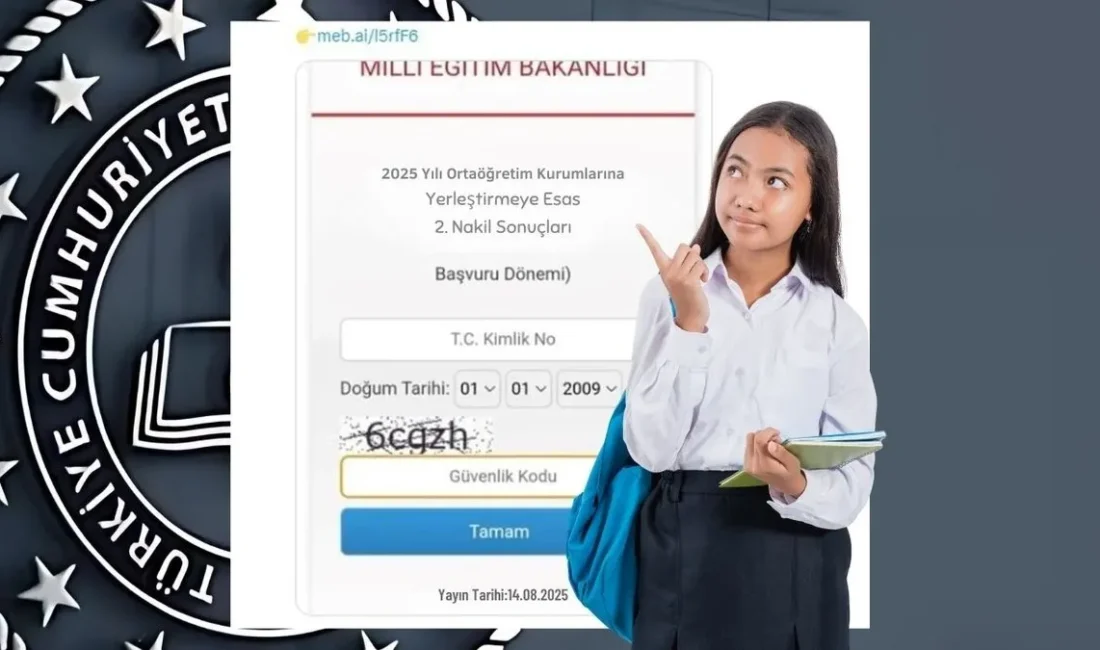 Liselere Geçiş Sistemi (LGS) Kapsamında İkinci Nakil Sonuçları Açıklandı MEB,