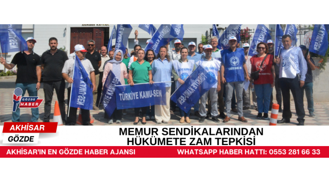 Gündem: Akhisar’da Memurlar İş Bıraktı Kritik Gelişme: Toplu Sözleşme Protestosu