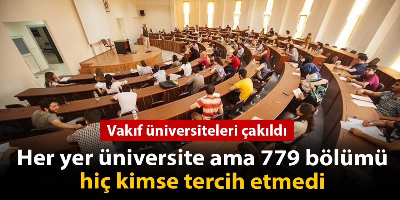 YOKun Kontenjanina Ragmen Burslu 779 Bolum Tercih Edilmedi