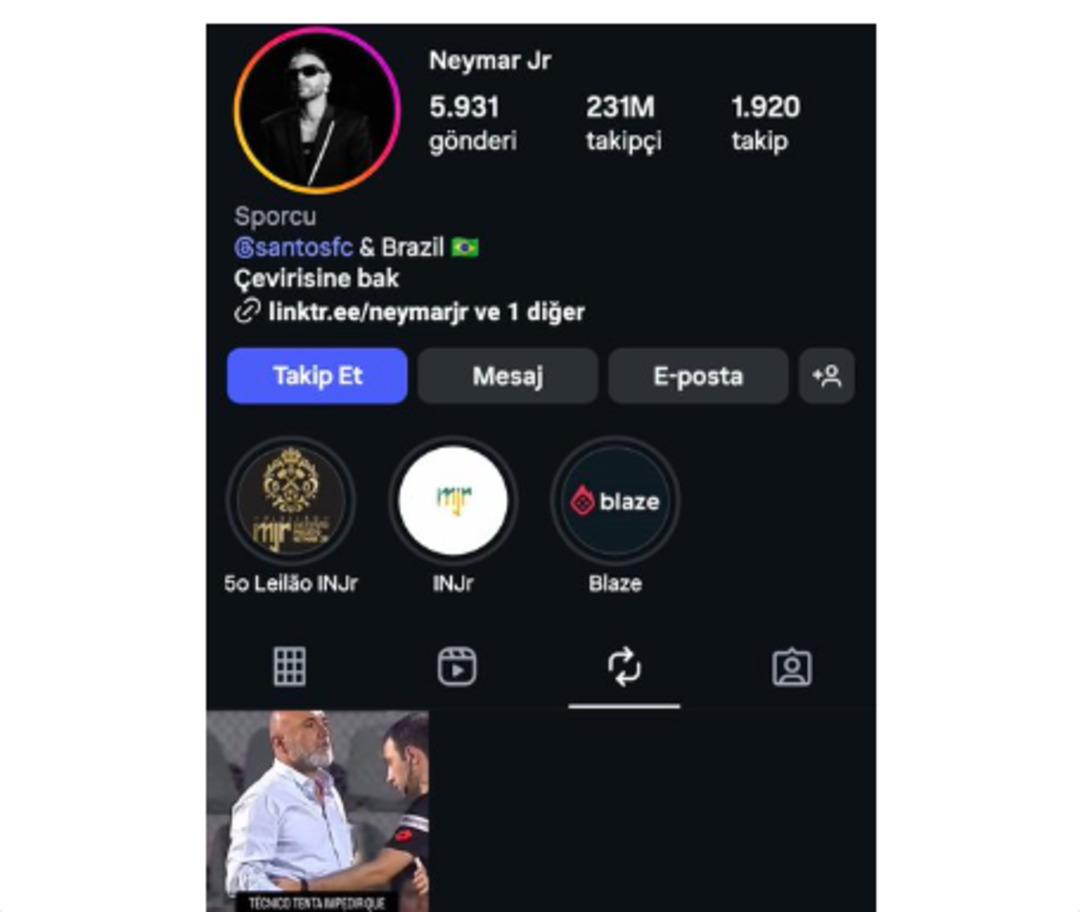 Neymar'ın Paylaşımı