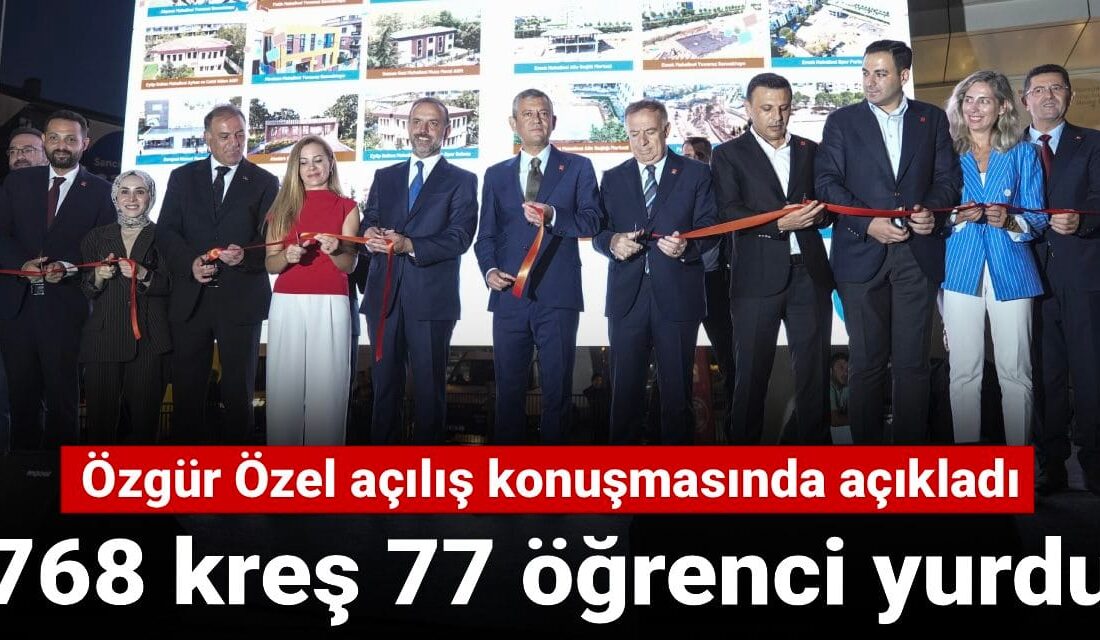 Sancaktepe’de 11 Temel Atma ve Açılış Töreni: CHP Lideri Özel,