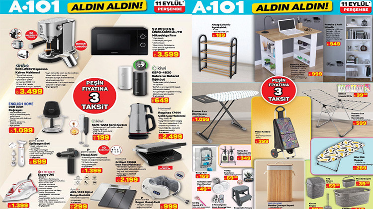 A101’de 11 Eylül İndirimleri: Fırsatlarla Dolu Aktüel Katalog A101, bu